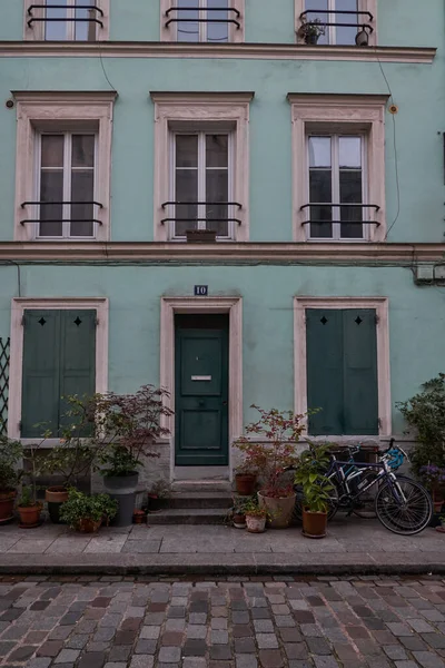 Les Maisons Colorées Rue Cremieux Petite Rue Paris France — Photo