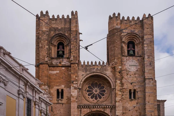 Santa Maria Cathedral Καθολική Εκκλησία Στην Alfama Λισαβόνα Πορτογαλία — Φωτογραφία Αρχείου
