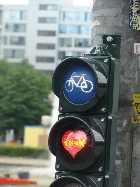 Traffic Lights of Love — Stock Photo, Image
