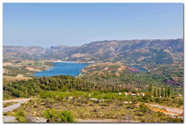 arkadi yakınındaki Cretan peyzaj