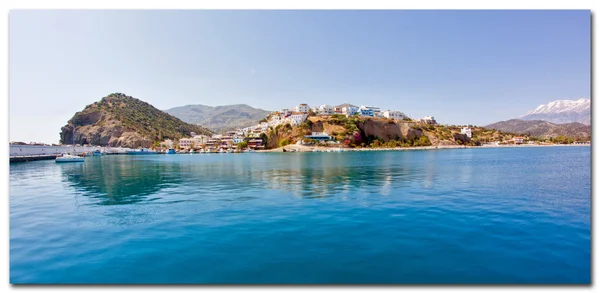 Agios nicolaos - kréta - Görögország harbor — Stock Fotó