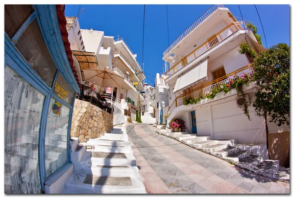 Encantadoras calles de islas griegas. Creta — Foto de Stock