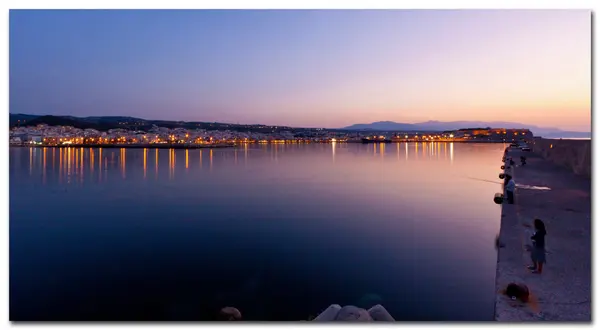 Kréta, rethymno zobrazení — Stock fotografie