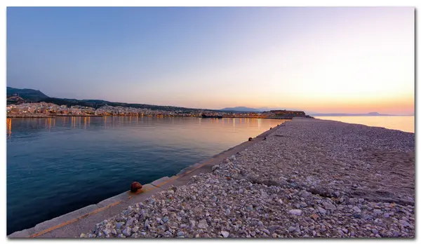 Creta, vista de Rethymno — Foto de Stock