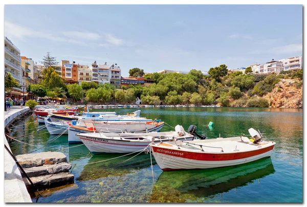 Agios nikolaos, Řecko — Stock fotografie