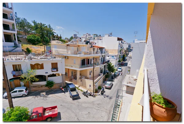 Charmiga gatorna i grekiska öarna. Kreta — Stockfoto