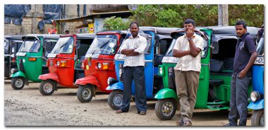 Sri lanka, tuk tuk sürücüleri