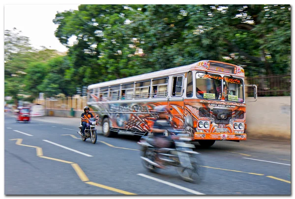 Rendszeres buszjárat Srí lanka — Stock Fotó