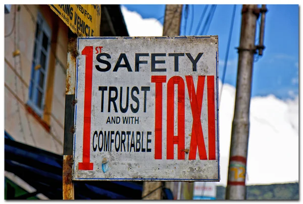Bezpečně taxi — Stock fotografie