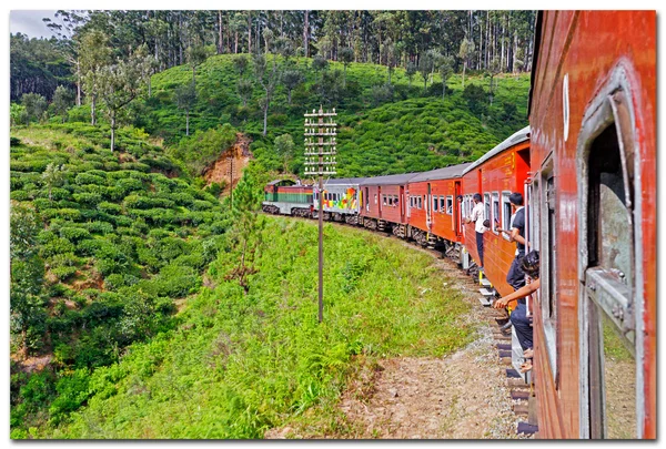 Spoorwegen en trein in sri lanka — Stok fotoğraf