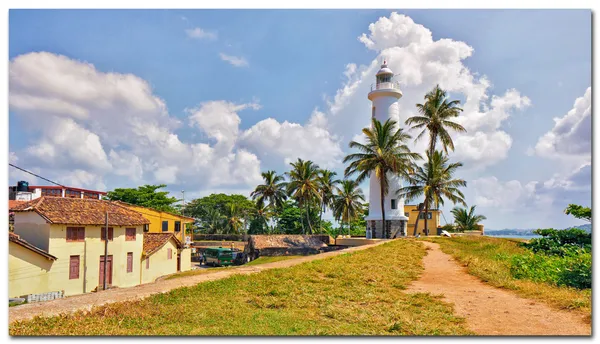 Latarnia morska, miasta galle, sri lanka — Zdjęcie stockowe