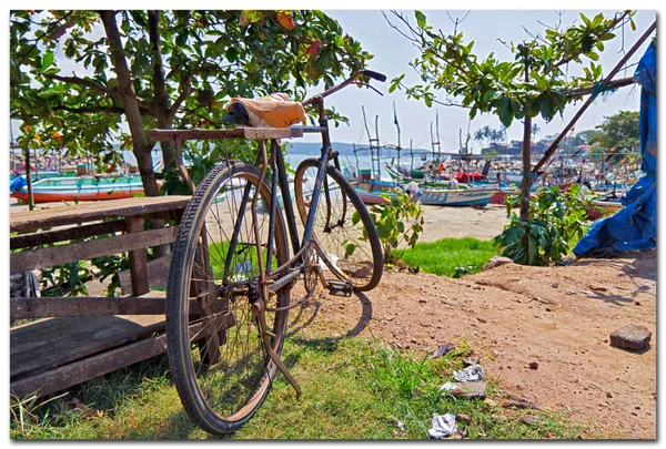 Oude fiets — Stockfoto