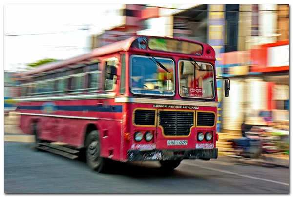 Sri lanka, negombo openbare bus — Stockfoto