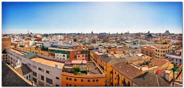 Valencia, Spain. Skyline of the town. clipart