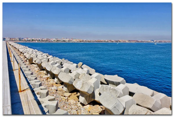 Pier with ocean — Stock Photo, Image