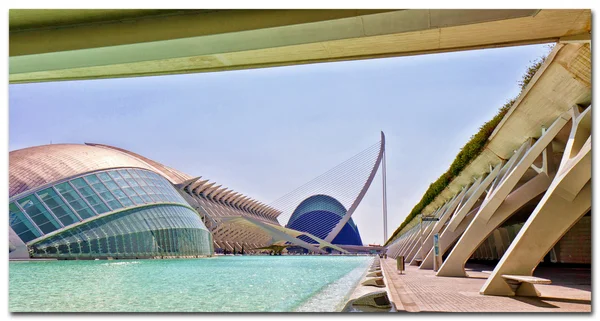 Muzeul, "ciudad de las artes y las ciencias". Valencia, Spania — Fotografie, imagine de stoc