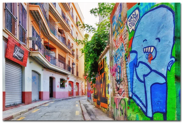 Граффити в Валенсии, Испания — стоковое фото