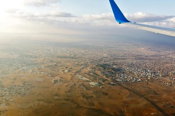 Geleneksel Kıbrıs köyü. Havadan görünümü. — Stok fotoğraf