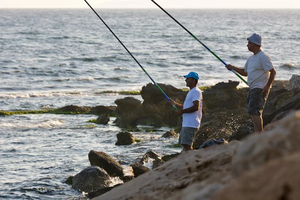Ayia Napa uomini pesca — Foto Stock
