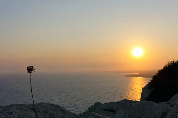 Capo Greco tramonto (Cipro Ayia-Napa ) — Foto Stock