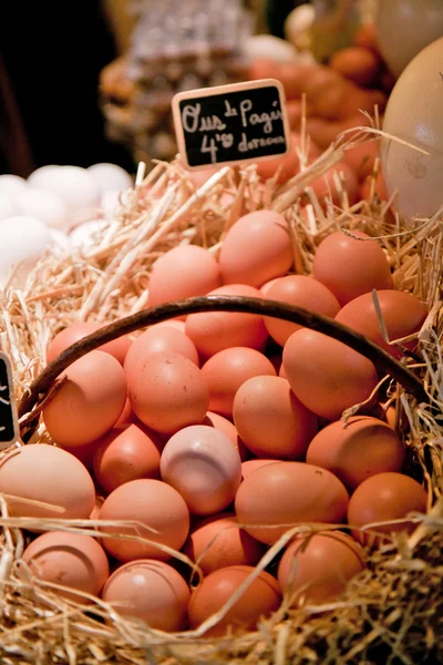 Bowl of eggs — Stock Photo, Image