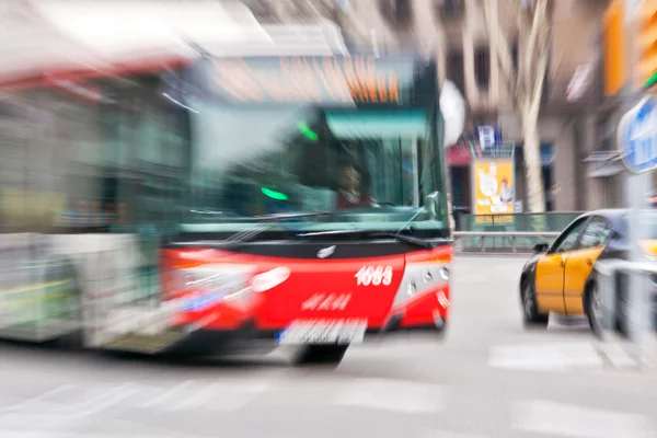 Bus in beweging — Stockfoto