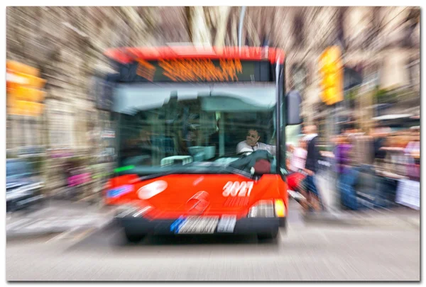 Rode bus — Stockfoto