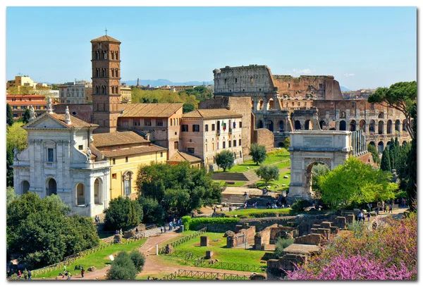 View of Rome, Italy - Coliseum. — Stock Photo, Image