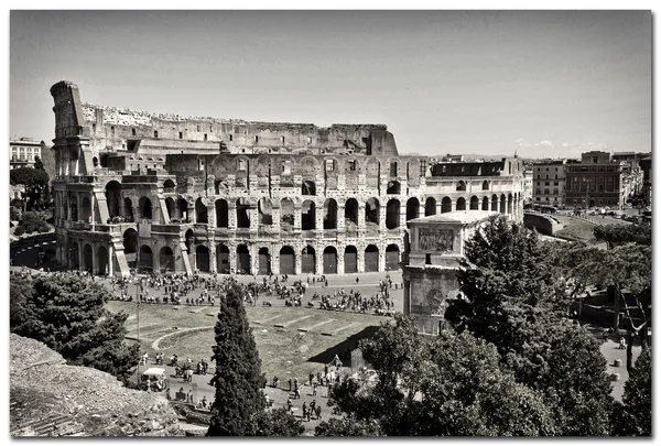 View of Rome, Italy - Coliseum. — Stock Photo, Image