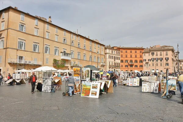 Piazza Navona, Roma — Fotografia de Stock