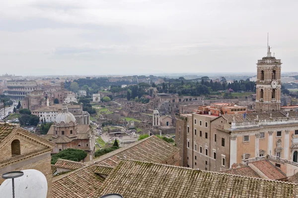 Panoramatický pohled na Řím — Stock fotografie