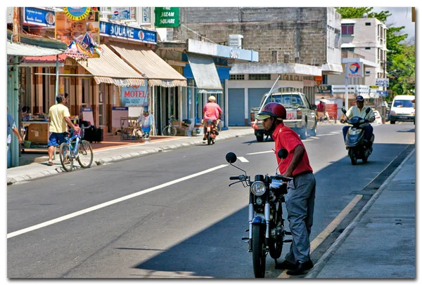 Motociclistas en la calle —  Fotos de Stock