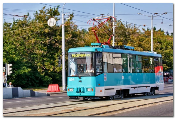 Niebieskie tramwaje — Zdjęcie stockowe