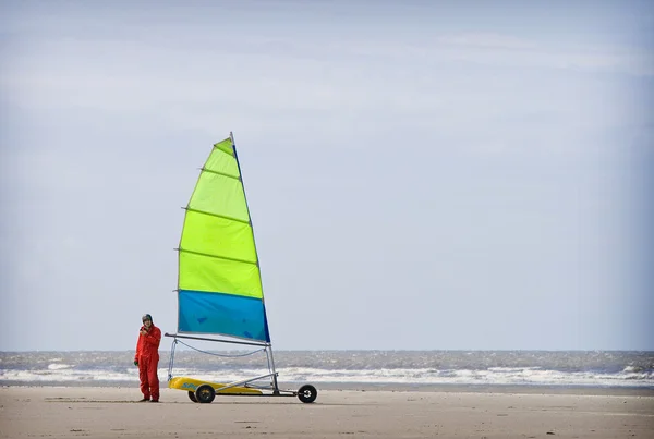 Windsurfers at the beach , France — Stock Photo, Image