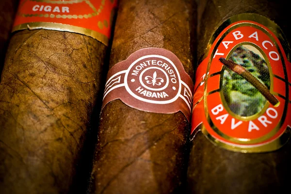 Havana cigars texture — Stock Photo, Image