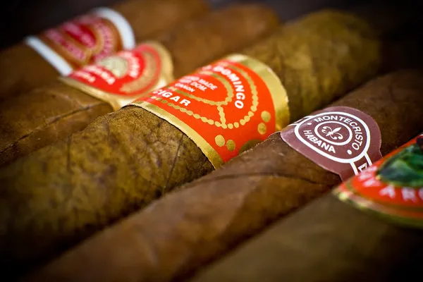 Havana cigars texture — Stock Photo, Image