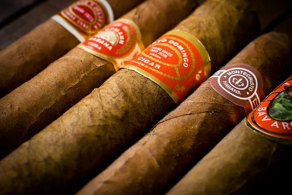 Havana cigars texture — Stock Photo, Image