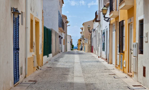 Vista rua em Tabarca, Alicante — Fotografia de Stock