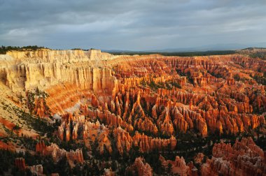 bryce noktanın güneş doğarken çekilen güzel bir manzara