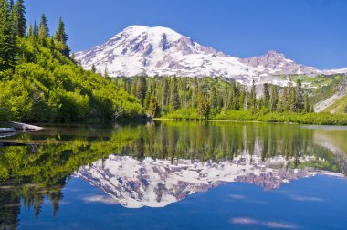 mt rainier tezgah Gölü beautful yansıması