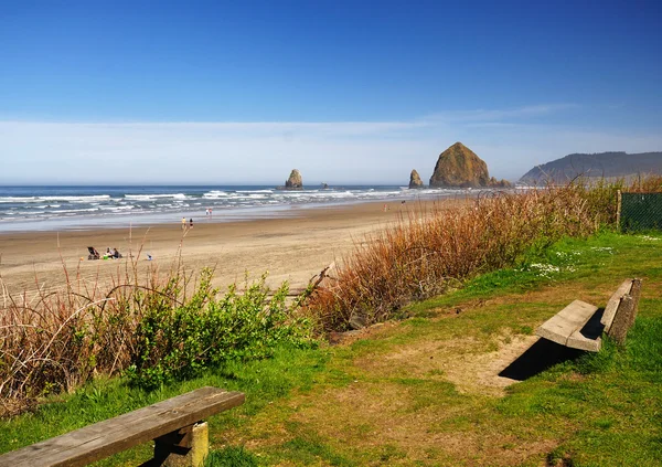 Piękna plaża w pobliżu cannon beach — Zdjęcie stockowe