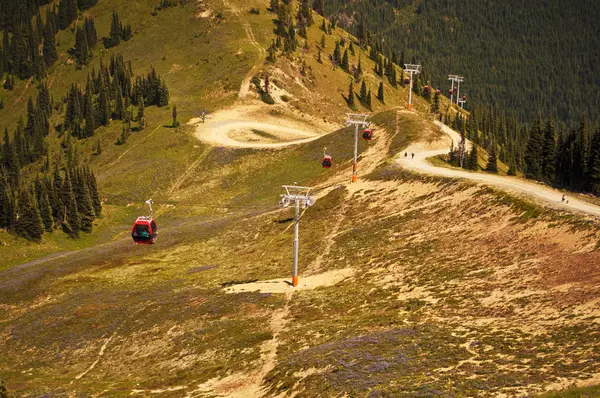 O teleférico na Crystal Mountain — Fotografia de Stock