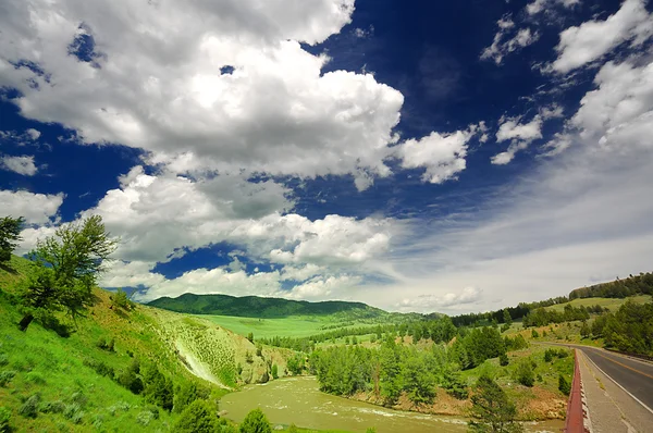 The Clouds at Lamar Valley Yellowstone — Zdjęcie stockowe