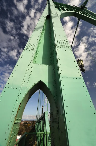 En vy från st johns historiska bron — Stockfoto