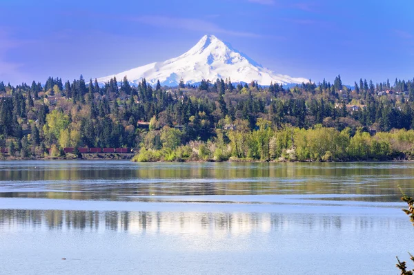 Mount hood och reflektion — Stockfoto