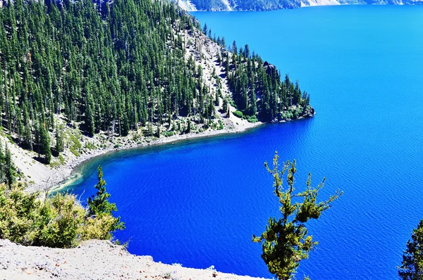 มุมมองที่สวยงามของทะเลสาบ Crater — ภาพถ่ายสต็อก