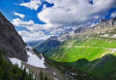 glacier Ulusal Parkı, montana güzel görünümü.