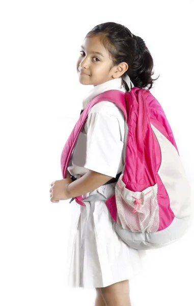 Uma menina da escola bonito — Fotografia de Stock