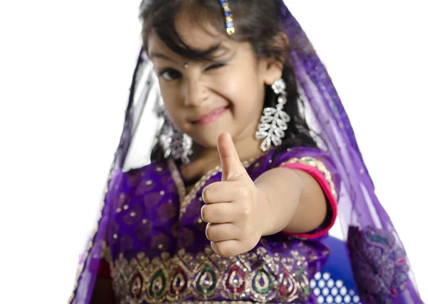 A  girl Congratulating on a Success — Stock Photo, Image