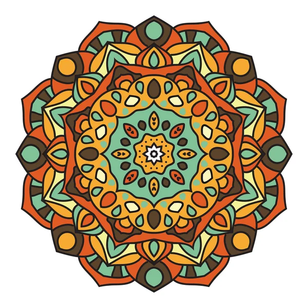 Mandala - Ornamento do círculo vetorial, Elemento de design — Vetor de Stock